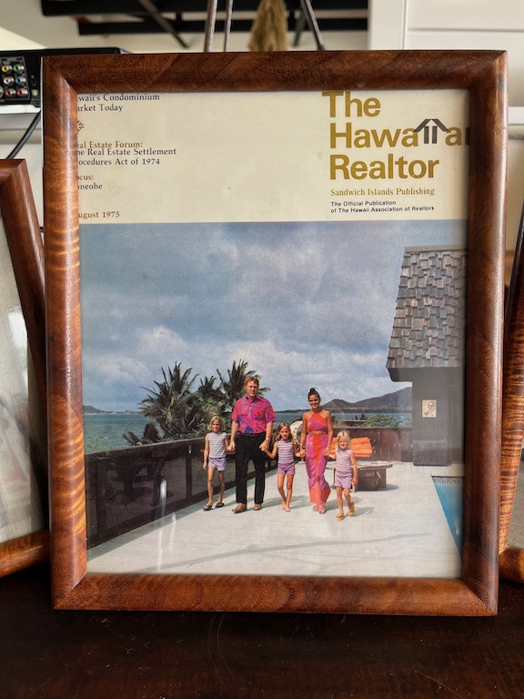 Red on the cover of The Hawaii Realtor in 1975.