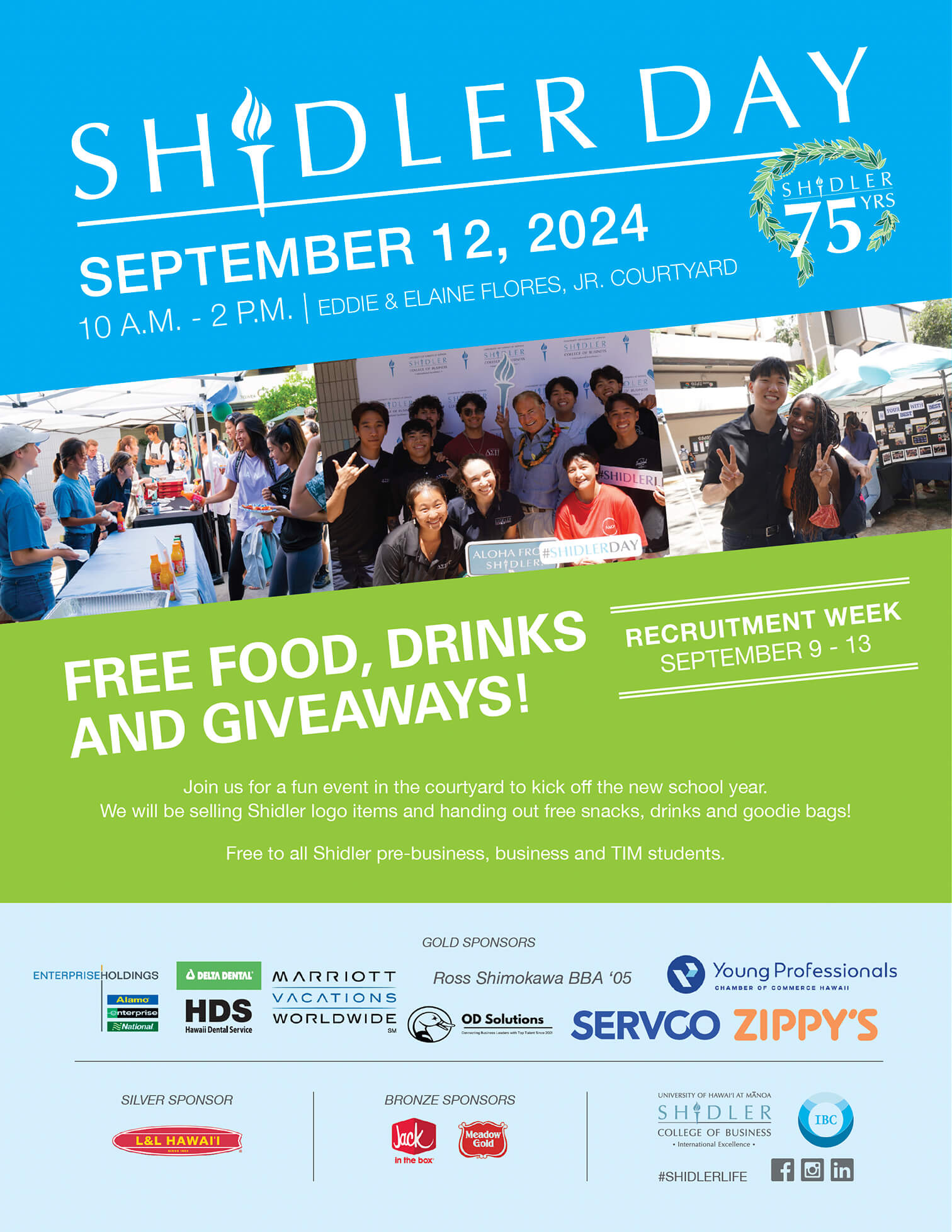 Screenshtot of this year's Shidler Day flyer.