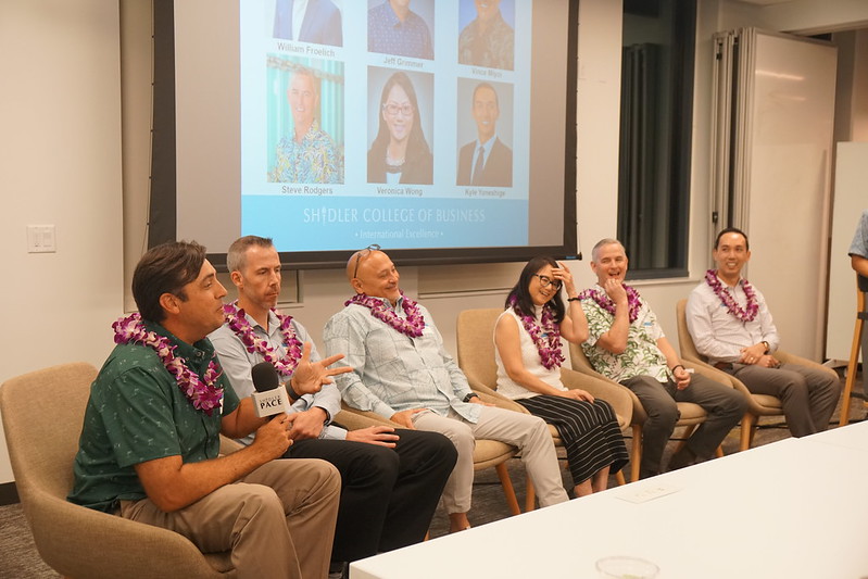 Panelists share their professional experiences with students.