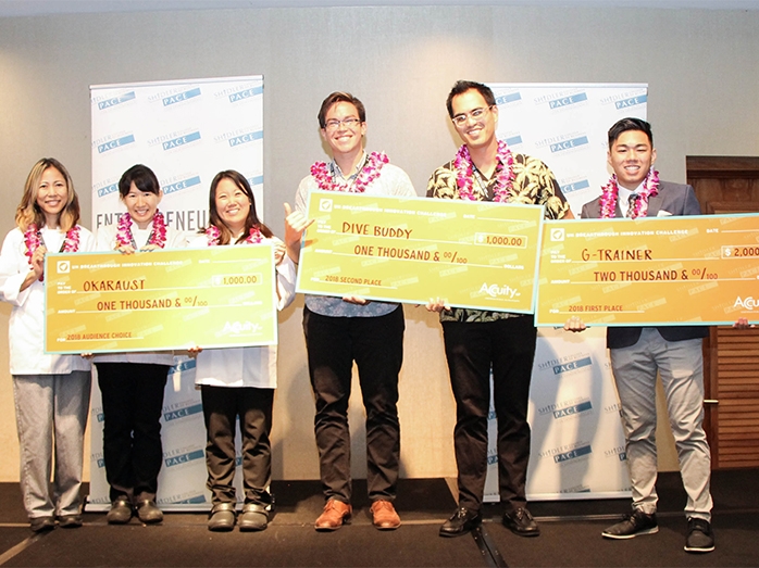 Winners of the 2018 UH Breakthrough Innovative Challenge.