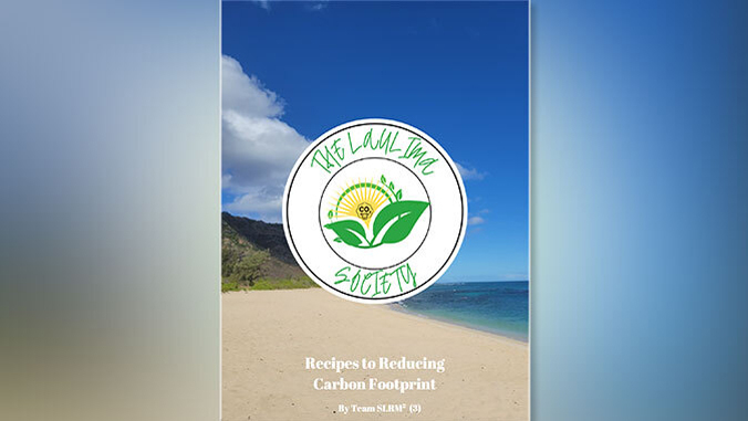 The recipe book counts an activity’s carbon footprint.