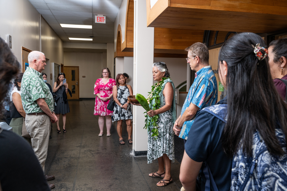 A blessing ceremony for the Sunset Reference Center was held on September 24.